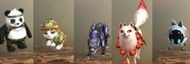 Some of the pets in Free Fire